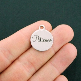 Patience Stainless Steel Charms - BFS001-1373