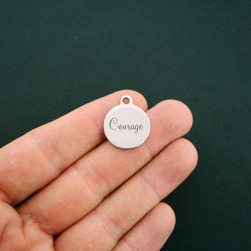 Courage Stainless Steel Charms - BFS001-1383