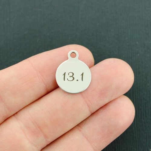 13.1 Stainless Steel Small Round Charms - BFS002-3289