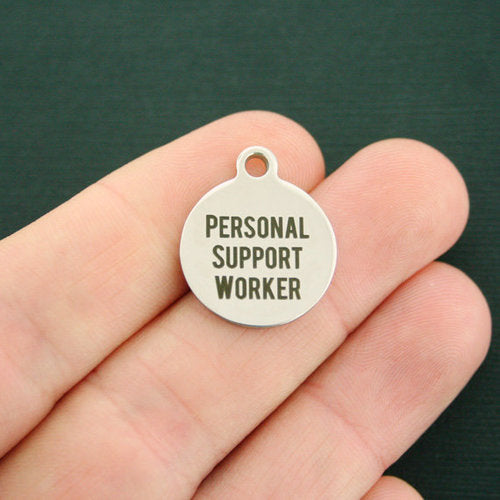 Personal Support Worker Stainless Steel Charms - BFS001-1492