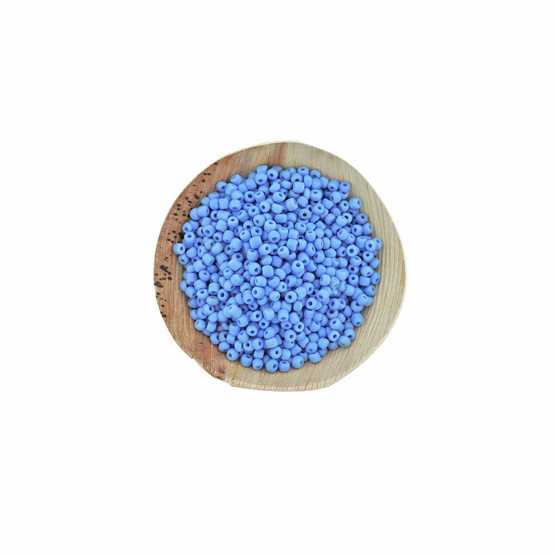 Seed Glass Beads 8/0 3mm - Periwinkle - 50g 1000 Beads - BD2245