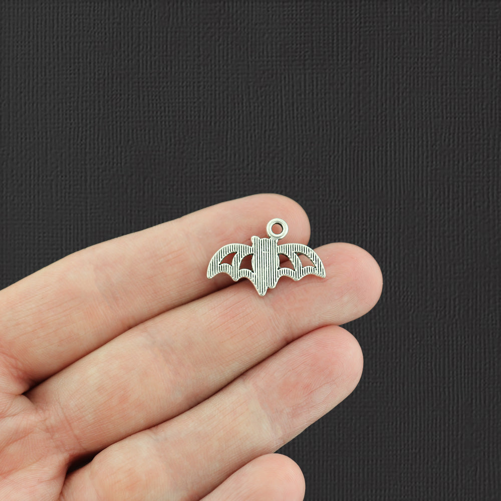 15 breloques de ton argent antique chauve-souris - SC2467