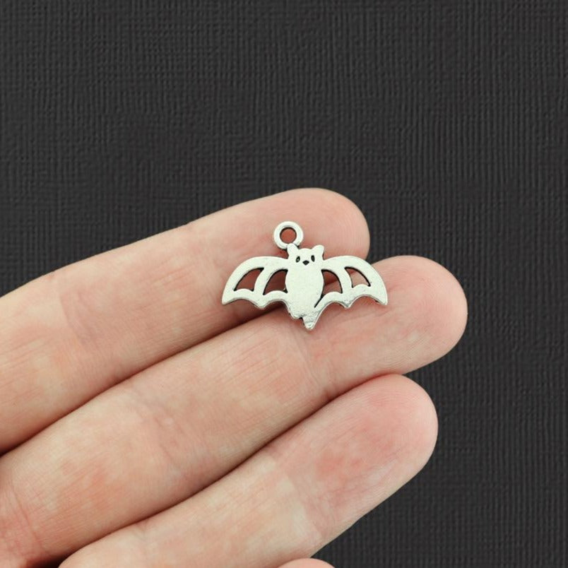 15 breloques de ton argent antique chauve-souris - SC2467