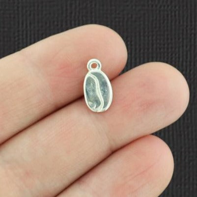 15 breloques de ton argent antique de grain de café - SC3569