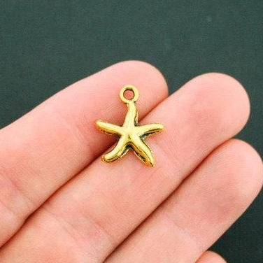 15 breloques de ton or antique étoile de mer - GC922