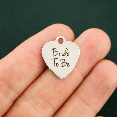 Bride To Be Stainless Steel Charms - BFS011-1536