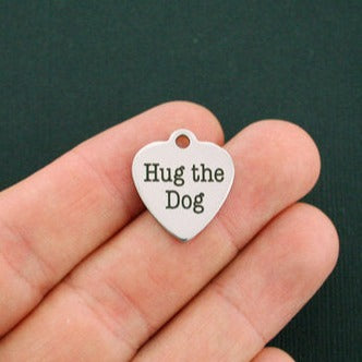Hug the Dog Stainless Steel Charms - BFS011-0157