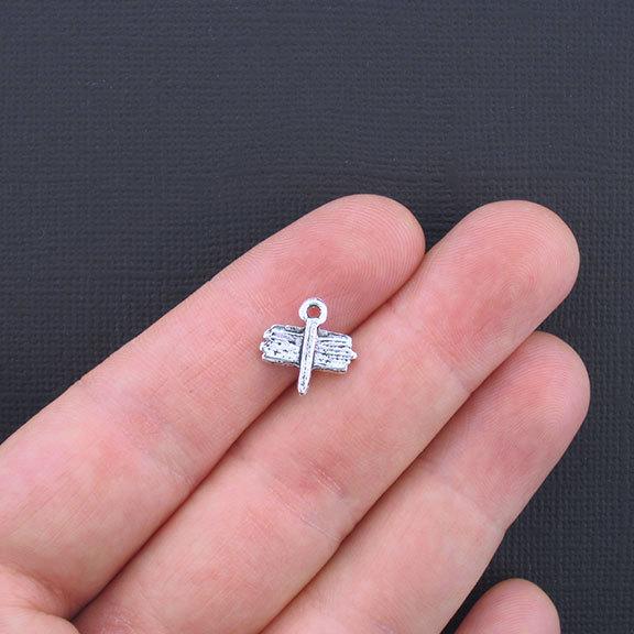 16 Camp Antique Silver Tone Charms - SC1926