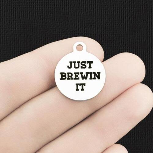 Just Brewin It Stainless Steel Charms - BFS001-1641