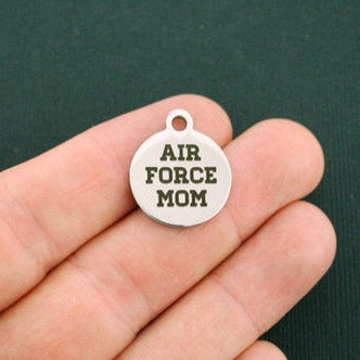 Air Force Mom Stainless Steel Charms - BFS001-0016