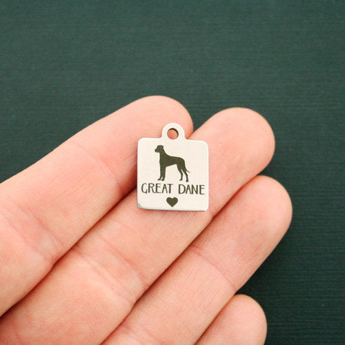 Great Dane Stainless Steel Charms - BFS013-1736