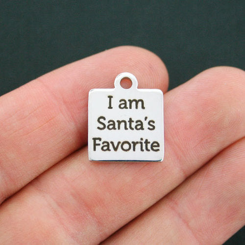Santa's Favorite Stainless Steel Charms - I am - BFS013-0173