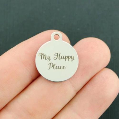 My Happy Place Stainless Steel Charms - BFS001-1759