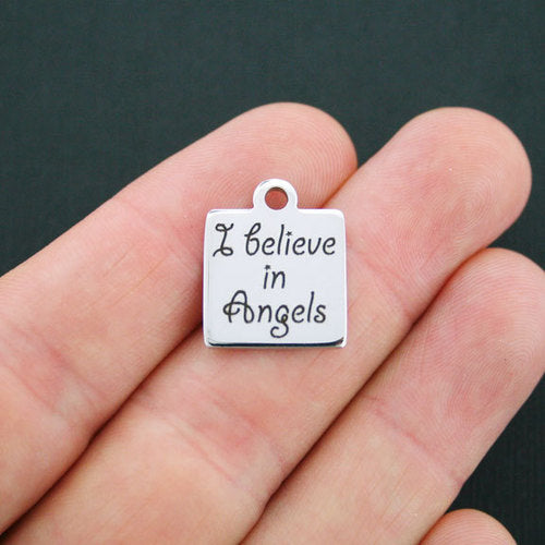 Angels Stainless Steel Charms - I believe in - BFS013-0177