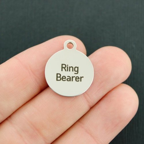 Ring Bearer Stainless Steel Charms - BFS001-1913
