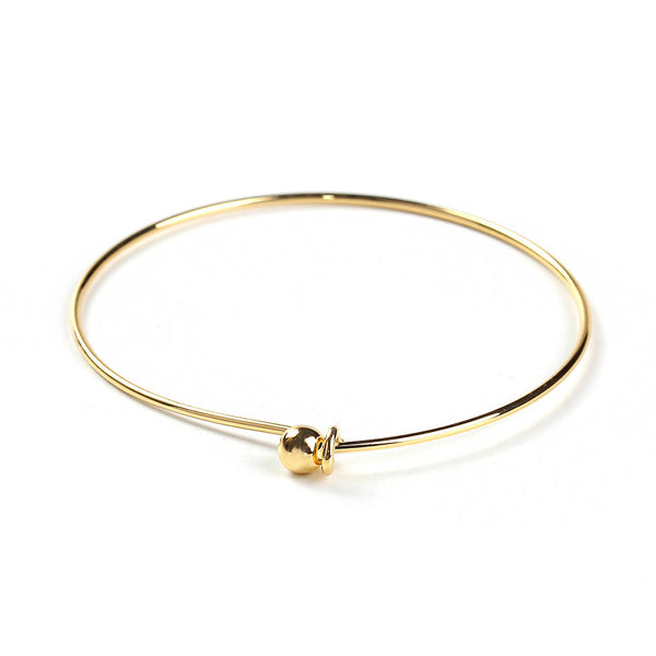 Gold Tone Adjustable Bangle - 60mm - 1 Bangle - N407