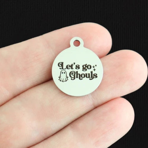 Breloques en acier inoxydable Let's Go Ghouls - BFS001-7928