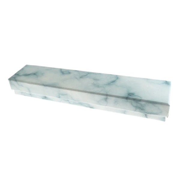 Marble Jewelry Box - Grey and White - 22cm x 5cm - 5 Pieces - TL223