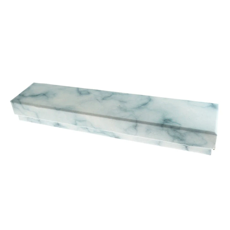 Marble Jewelry Box - Grey and White - 22cm x 5cm - 5 Pieces - TL223