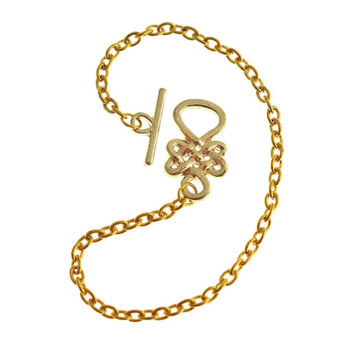Gold Tone Cable Chain Bracelets 8" - 3mm - 5 Bracelets - N474