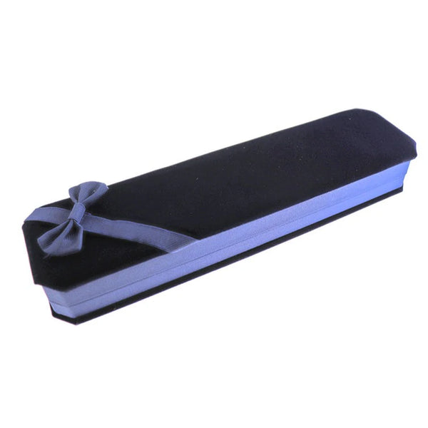 Boîte à Bijoux en Velours - Noir et Bleu - 23m x 5.8cm - 5 Pièces - TL259