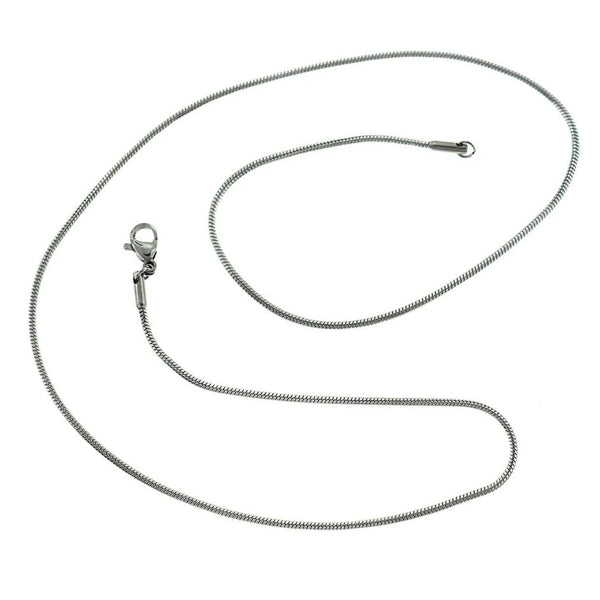 Colliers Chaîne Serpent en Acier Inoxydable 20" - 1mm - 5 Colliers - N649