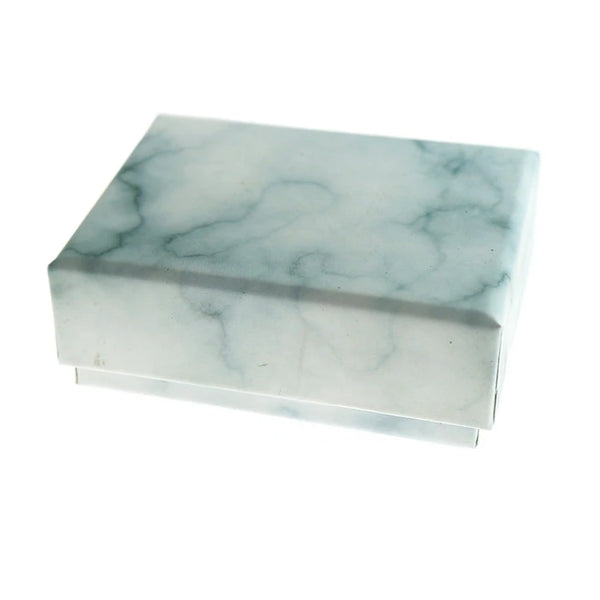 Marble Jewelry Box - Grey and White - 8.5cm x 6.5cm - 5 Pieces - TL222