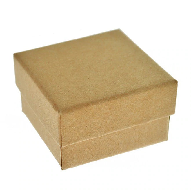 Brown Jewelry Box - 5cm x 5cm - 5 Pieces - TL241