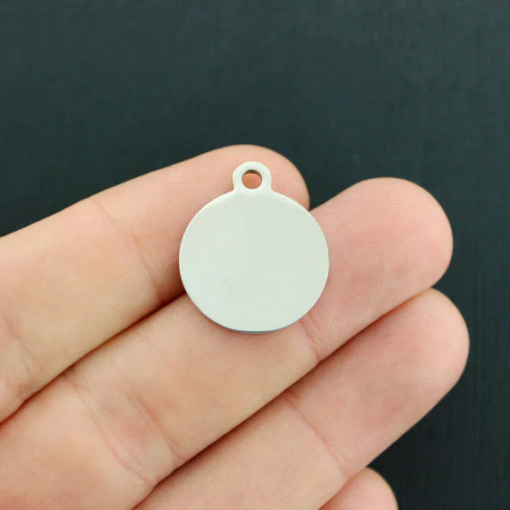 Ça compte pour celui-ci Breloques en acier inoxydable - BFS001-2501