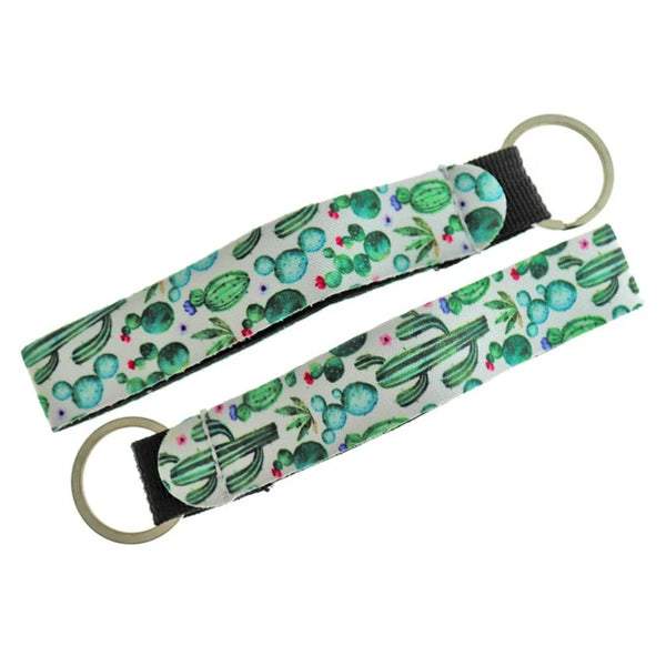 Porte-clés pour cordon de poignet Cactus - 30 mm - 5 pièces - FD674