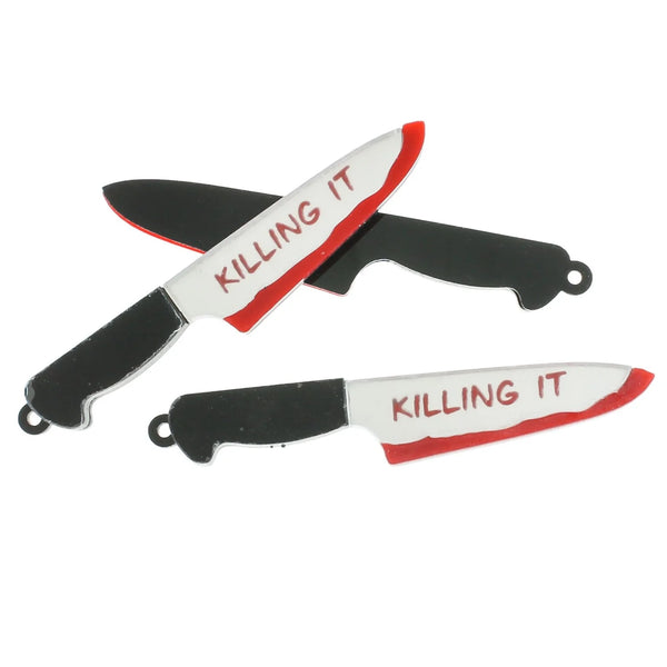 BULK 5 Horror Knife Acrylic Charms - K511