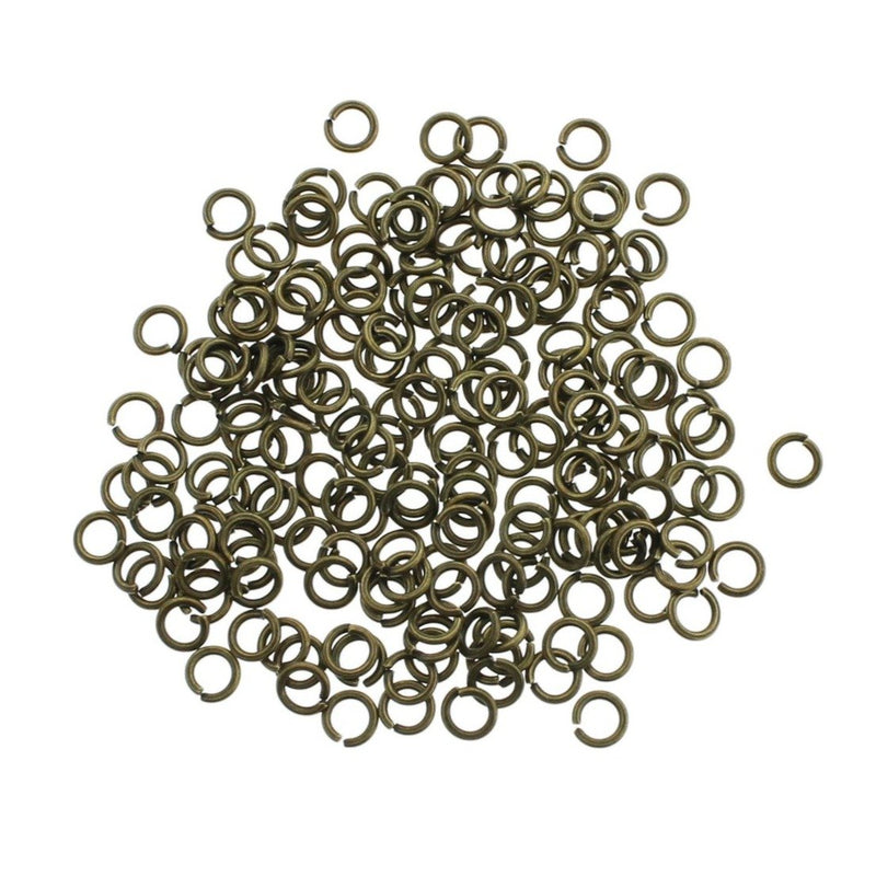 Anneaux de jonction en bronze antique 4 mm x 0,7 mm - Calibre 21 ouvert - 1000 anneaux - J098