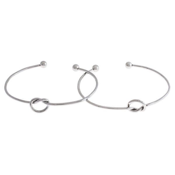 Bracelets de manchette en acier inoxydable - ID 66 mm - 5 bracelets - N110