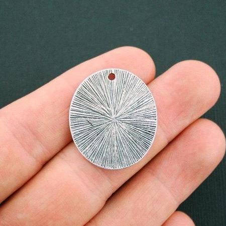 2 Beach Antique Silver Tone Charms - SC5459