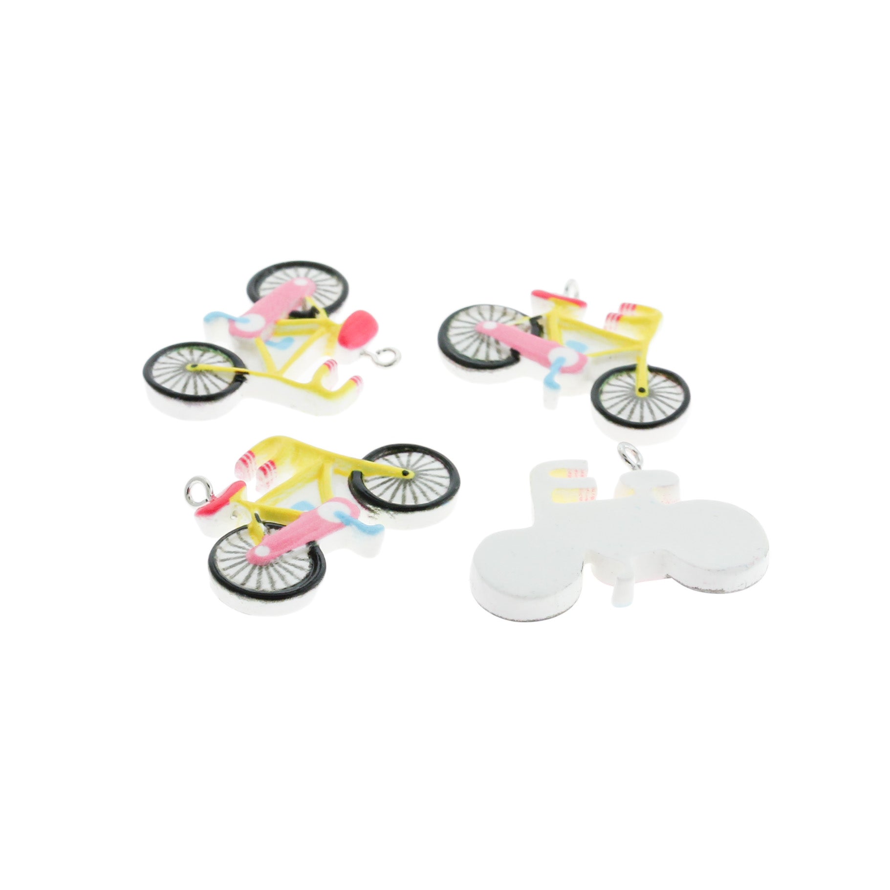 2 Bicycle Resin Charms - K488