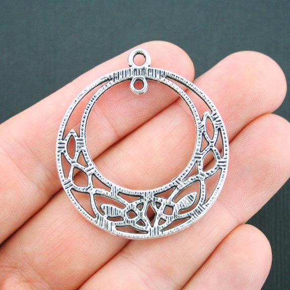 2 breloques de ton argent antique cercle celtique - SC2285