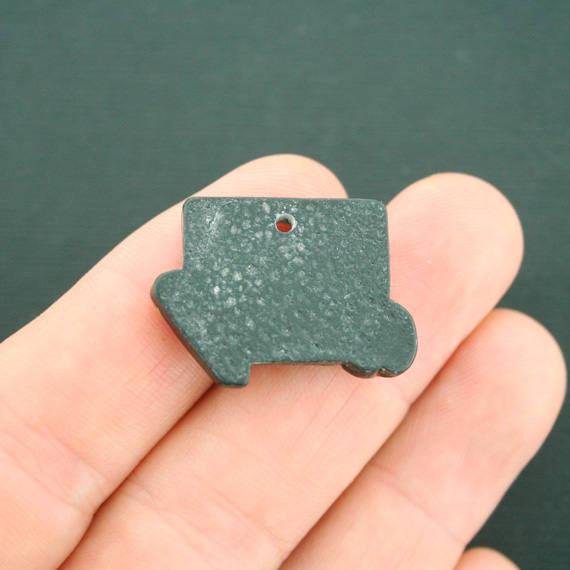 2 Chalkboard Enamel Charms - E478