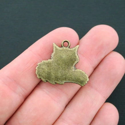 2 Fox Antique Bronze Tone Charms - BC1221