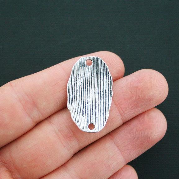 2 breloques Hamsa Hand Connector Antique Silver Tone - SC4610