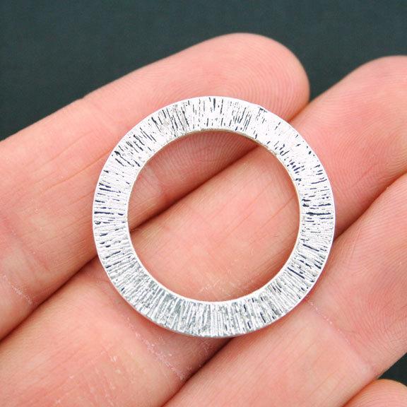 2 Inspirez Expirez Antique Silver Tone Charms - SC5394