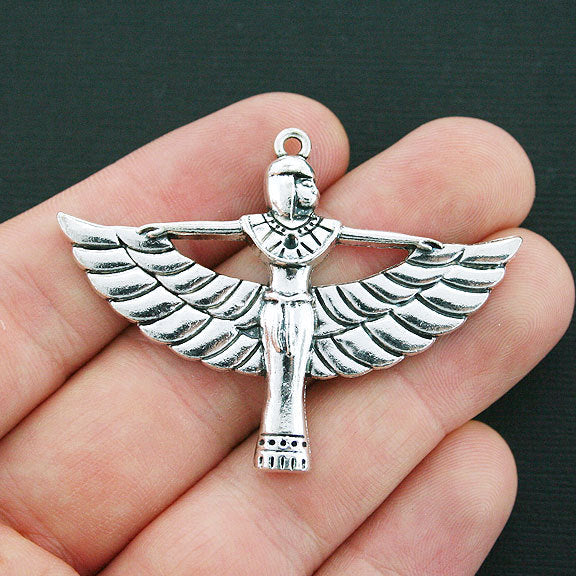 2 Isis Antique Silver Tone Charms - SC4310
