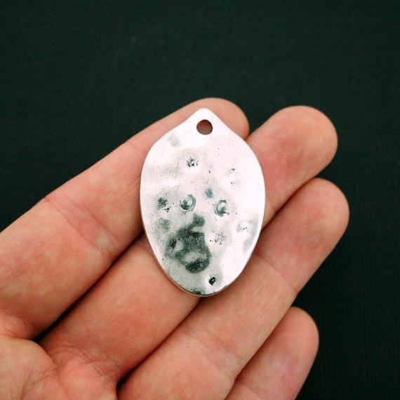 2 Queen Bee Antique Silver and Gold Tone Charms - SC5988