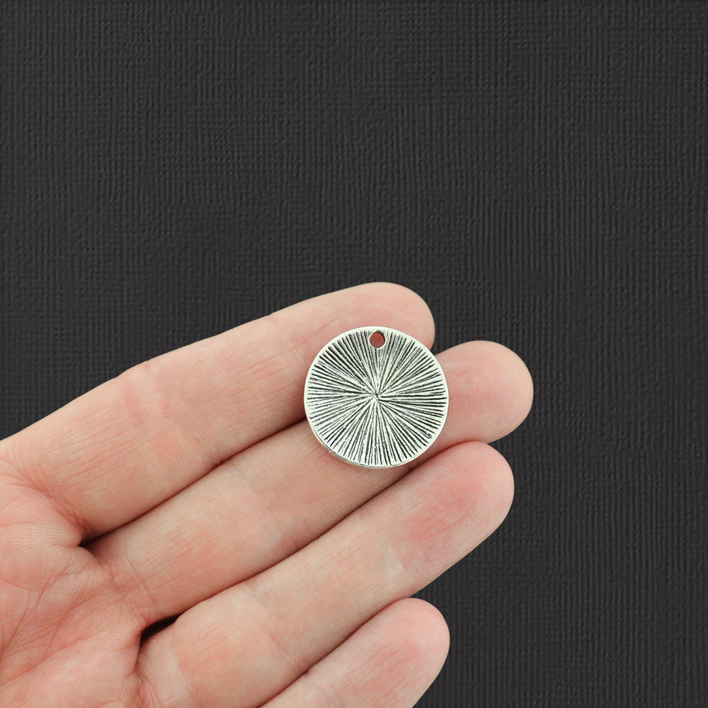 2 Stronger Than The Storm Antique Silver Tone Charms - SC7004