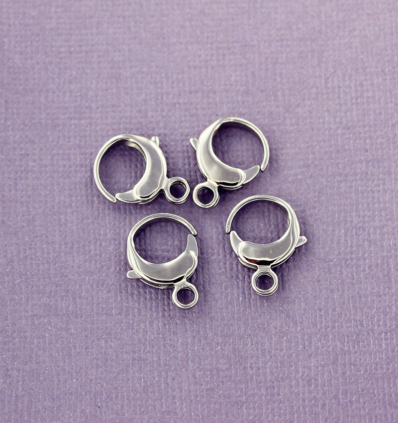 Stainless Steel Lobster Clasps 16mm x 13mm - 2 Clasps - FF256