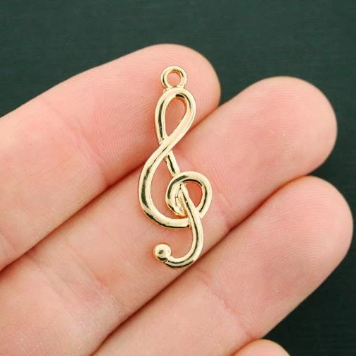 2 Music Gold Tone Charms - GC963