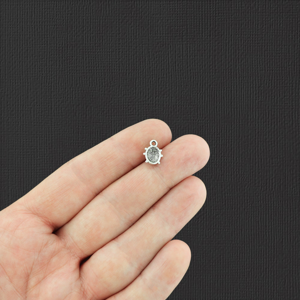 20 Ladybug Antique Silver Tone Charms - SC2059