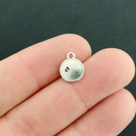 20 Mandala Antique Silver Tone Charms - SC1274