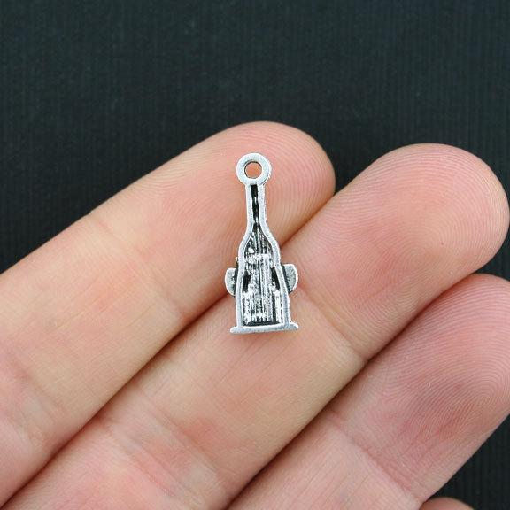20 Wine Antique Silver Tone Charms - SC3684