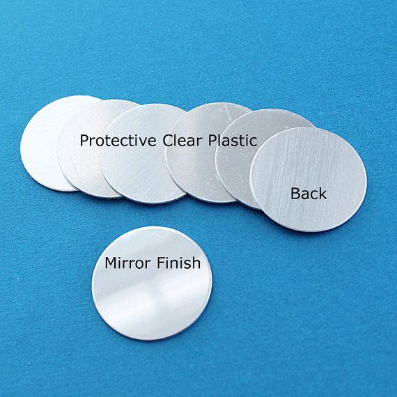Circle Stamping Blanks - Silver Aluminum - 25mm - 20 Tags - MT081