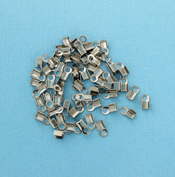 Stainless Steel Cord Ends - 8mm x 4mm - 20 Pieces - FD631